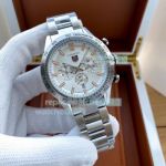 Tag Heuer Carrera Heuer 02 Replica Watch Stainless Steel White Dial